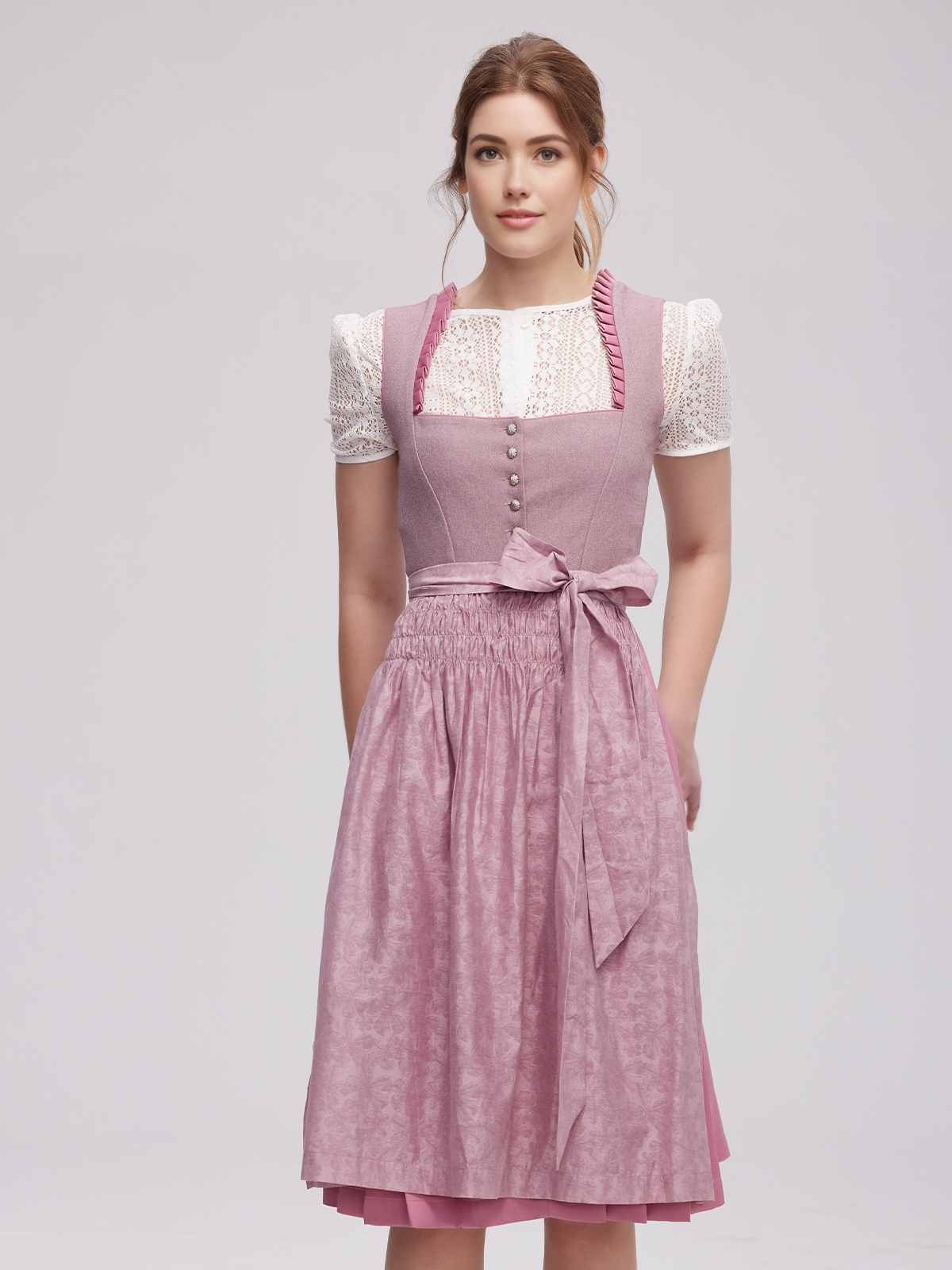 Elegantes lila Dirndl