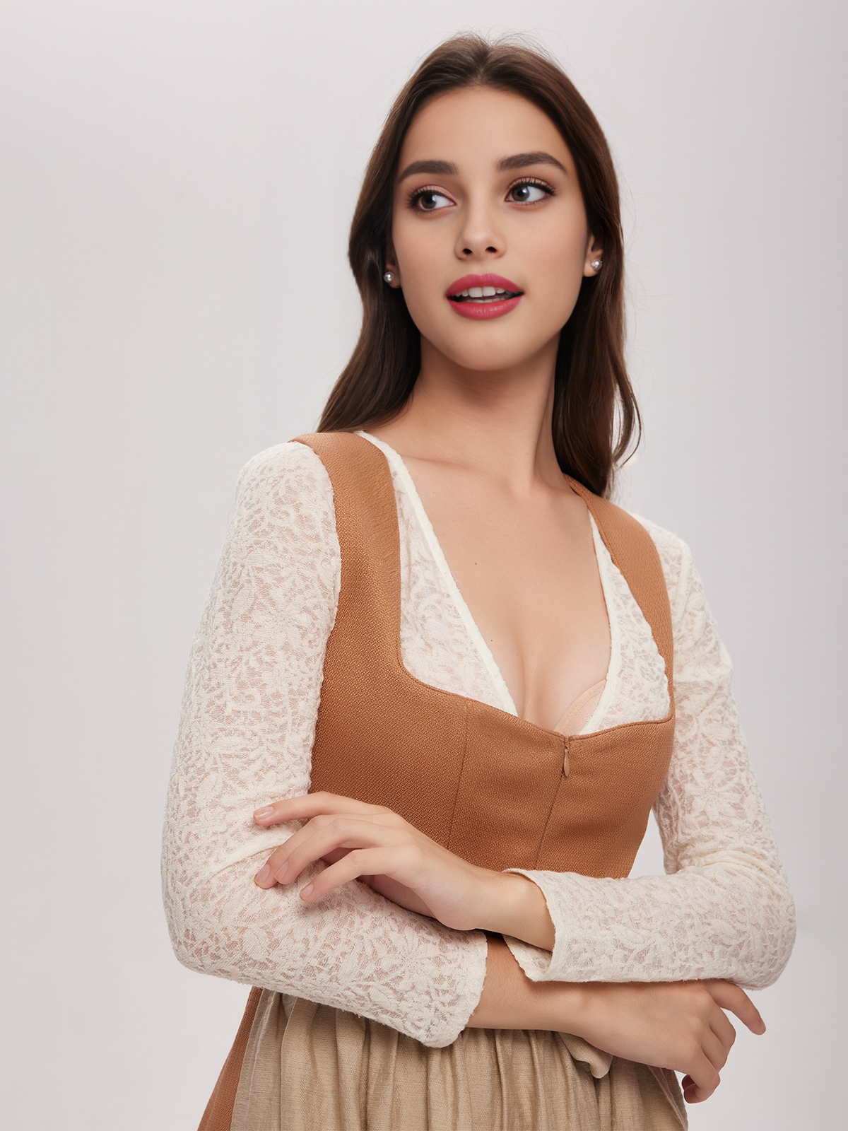 Blaues Dirndl in eleganter Ausführung