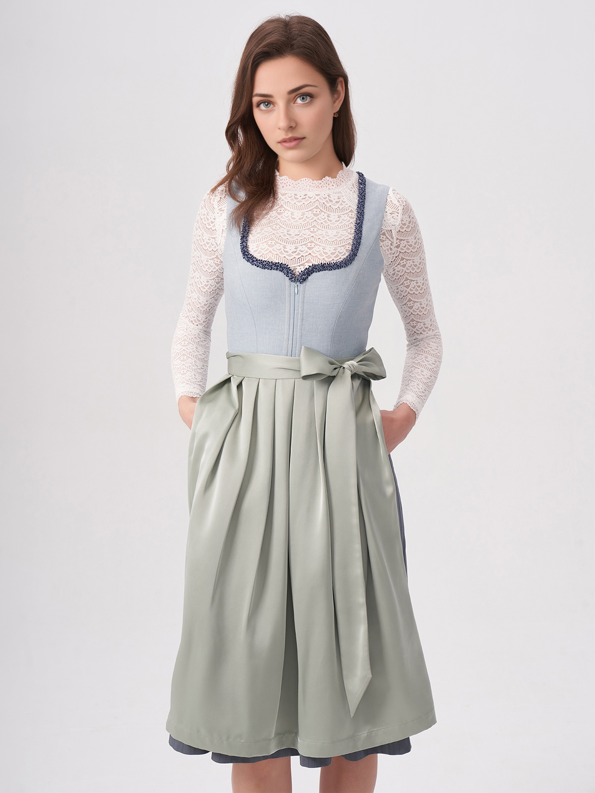 Dirndl in Blau – zeitlose Eleganz