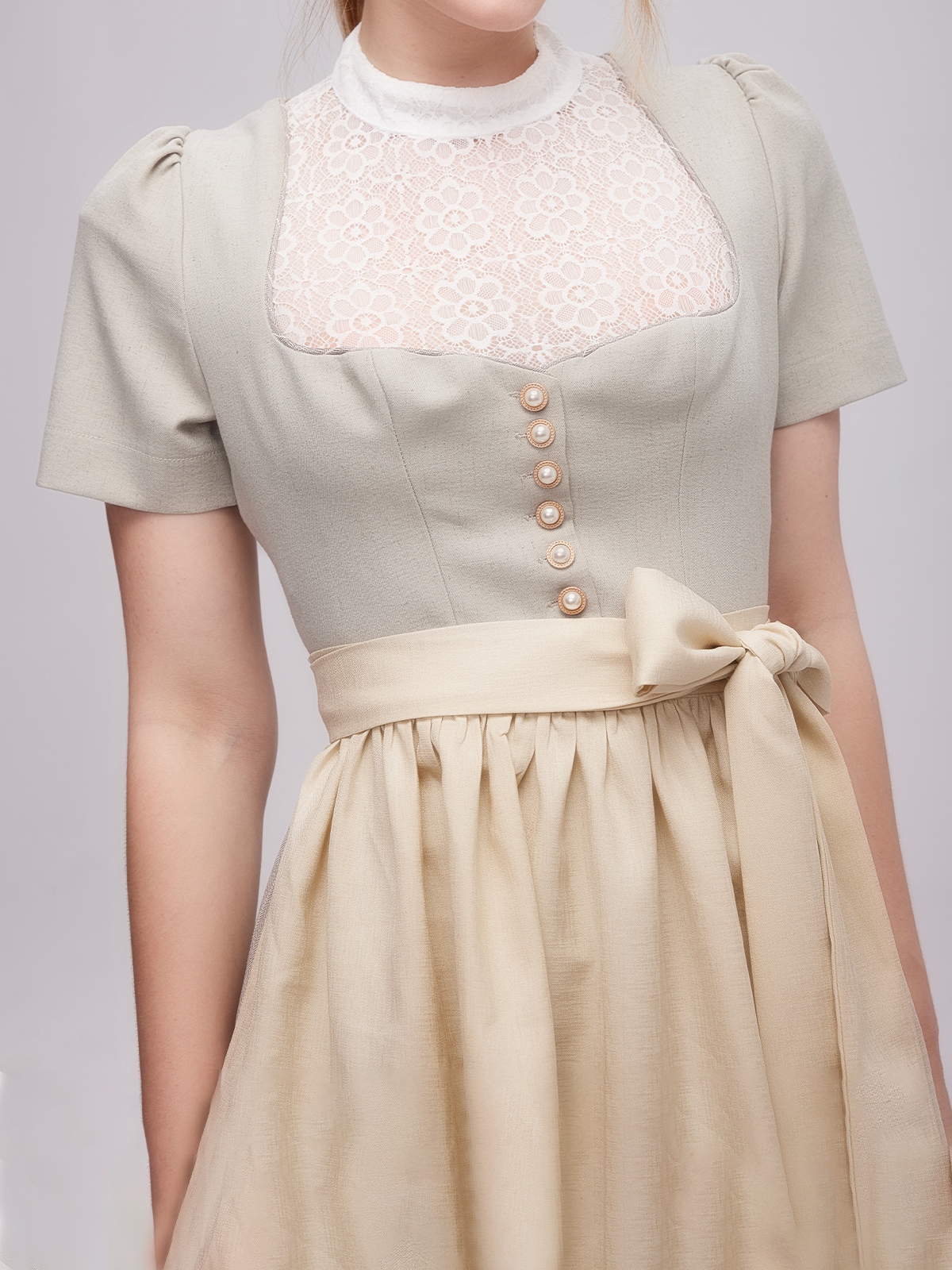 Dunkelgrünes Samt Dirndl