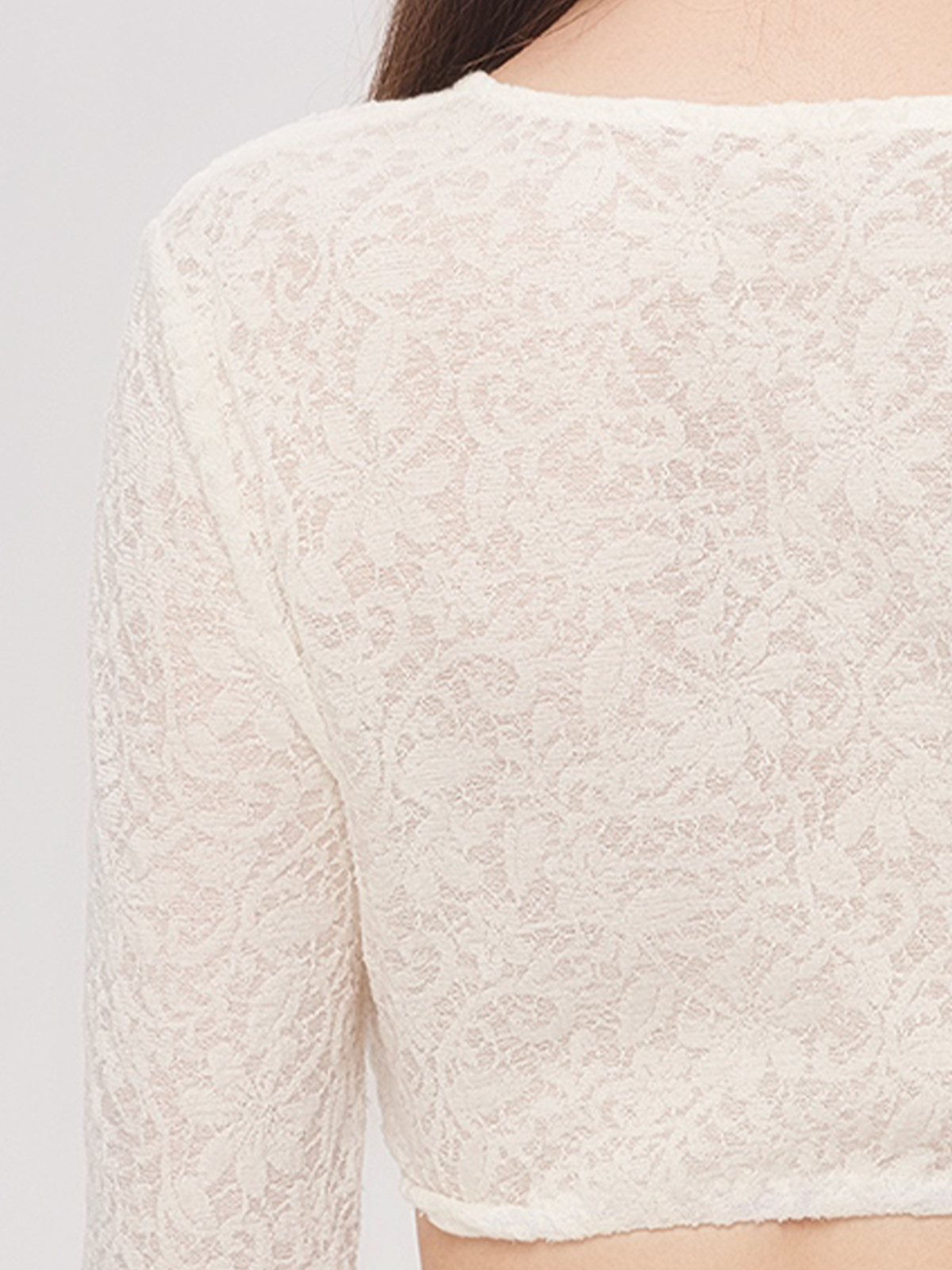 Dirndl hochgeschlossen blau mit weißer Bluse