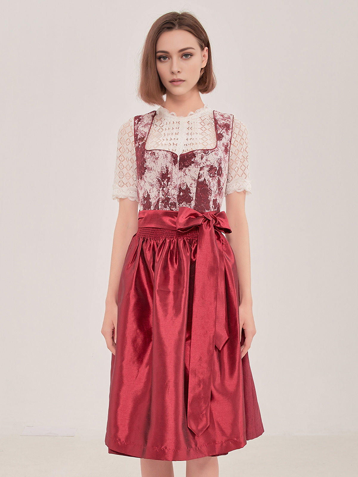 Dirndl Blau Rosa